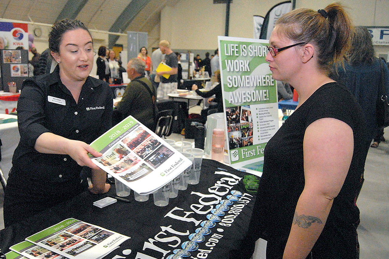 PHOTO: Port Angeles job fair draws dozens of employers