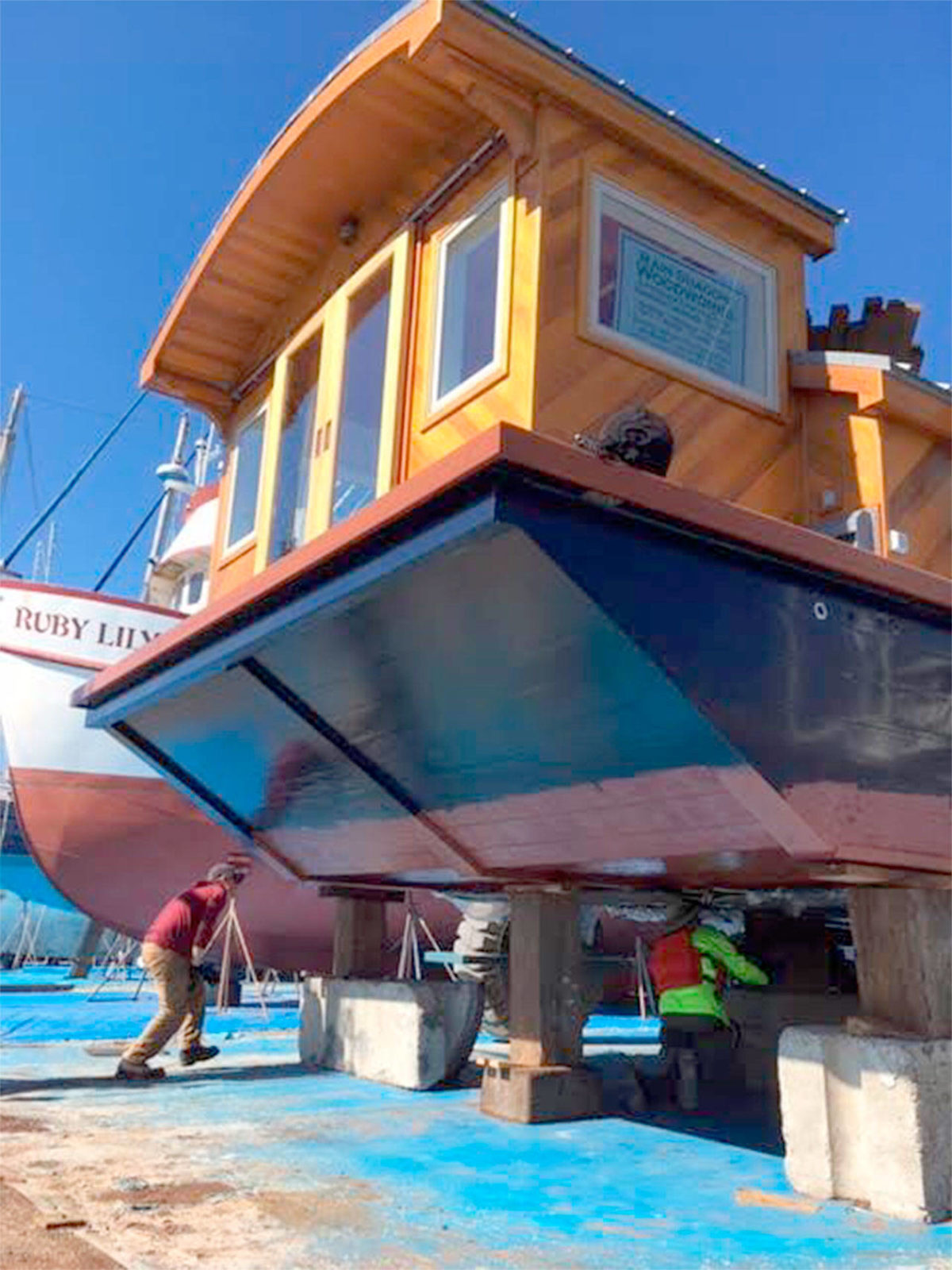 PHOTO House barge launched in Port Townsend Peninsula Daily News