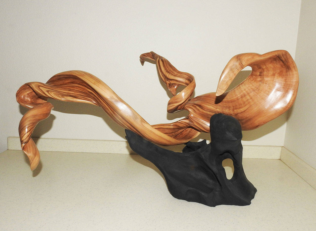 “Untitled” by Tuttie Peetz is among the sculptures expected to be on view at the Olympic Driftwood Sculptors’ 11th annual Spring Art Show this weekend in Sequim.