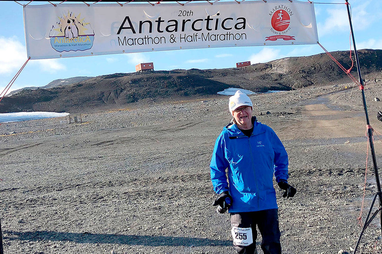 MARATHON: Port Angeles’ Bruce Skinner checks Antarctica off list of continents completed