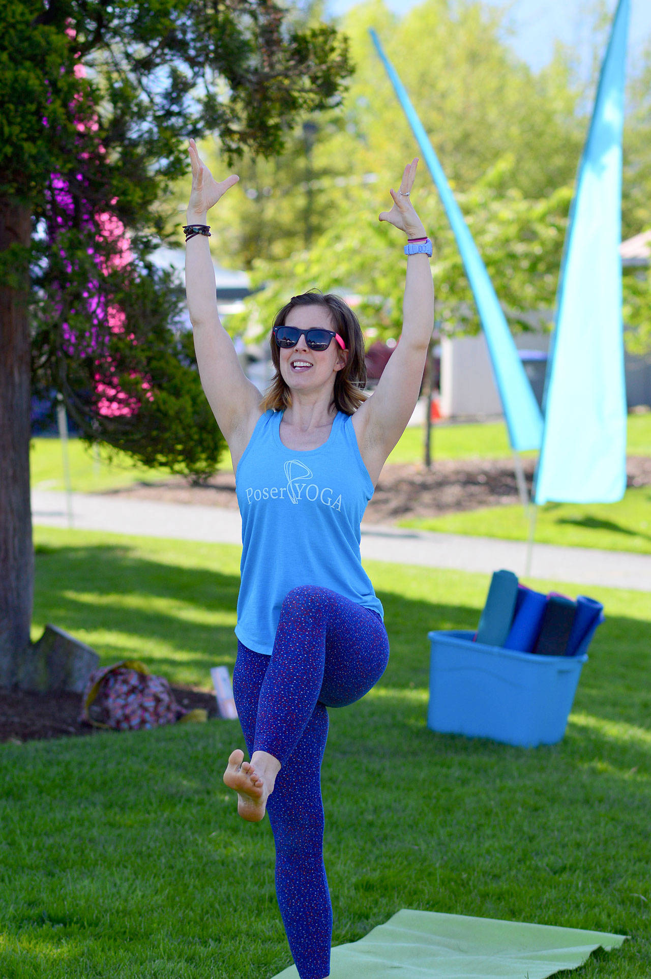 Jenny Stewart Houston of Poser Yoga will offer two free yoga classes this spring at the Port Angeles Fine Arts Center. Photo by Diane Urbani de la Paz