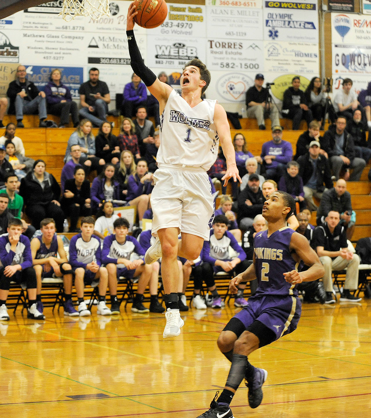 Michael Dashiell/Olympic Peninsula News Group Sequim’s Nate Despain averaged 18 points per game for the Wolves this season. He’s one of 15 members of the Peninsula Daily News All-Peninsula boys basketball team.