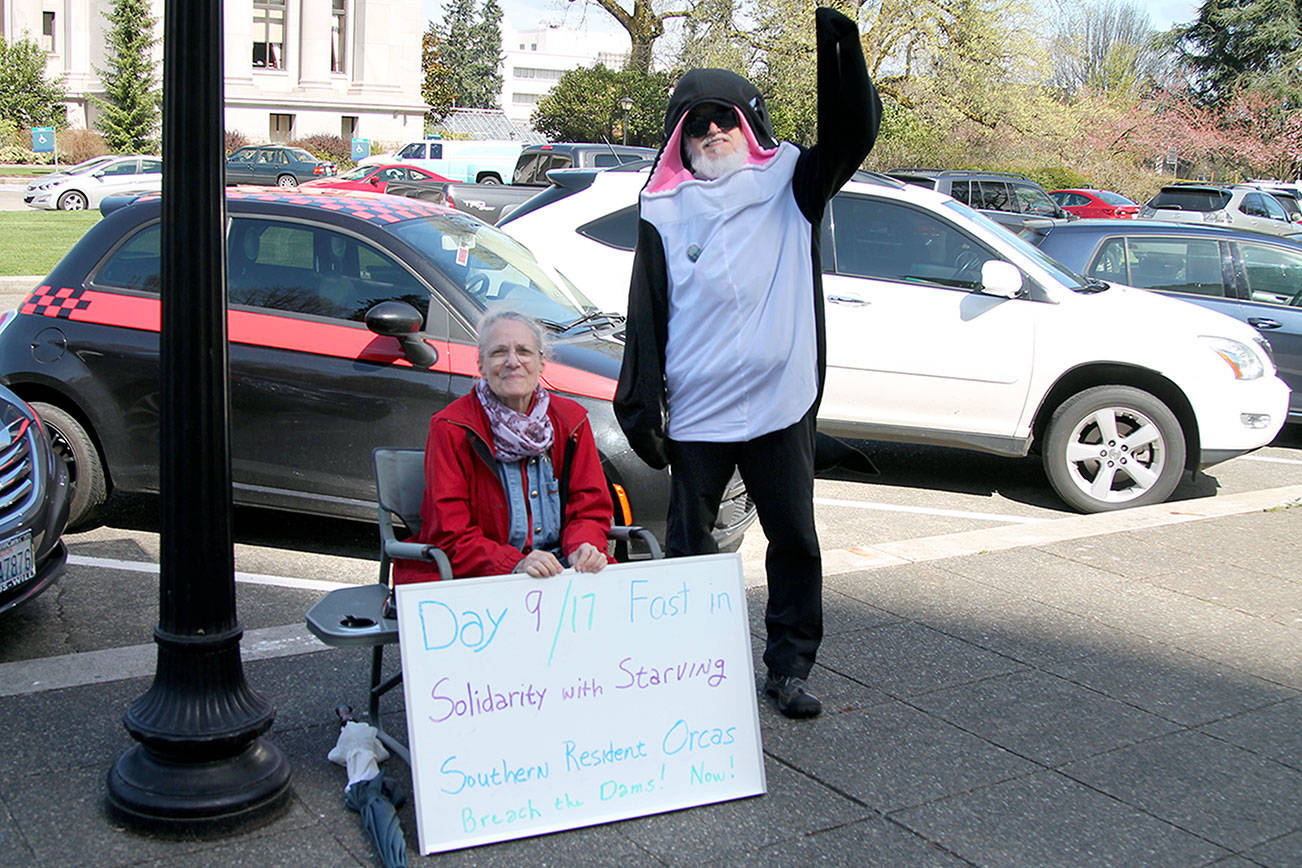 Woman on a 17-day hunger strike to save Southern Resident orcas