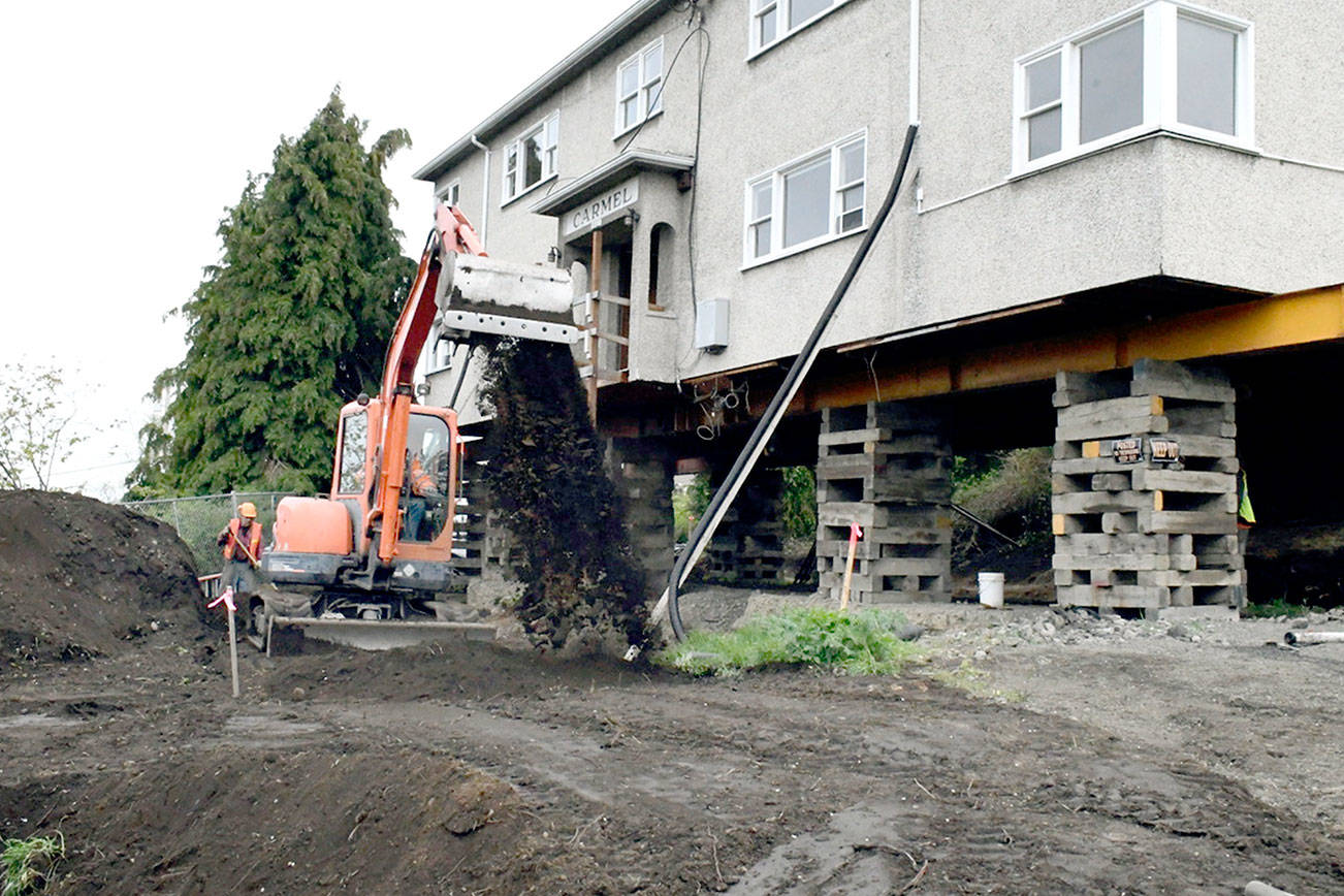 PHOTO: Work underway on Cherry Street apartments in Port Townsend