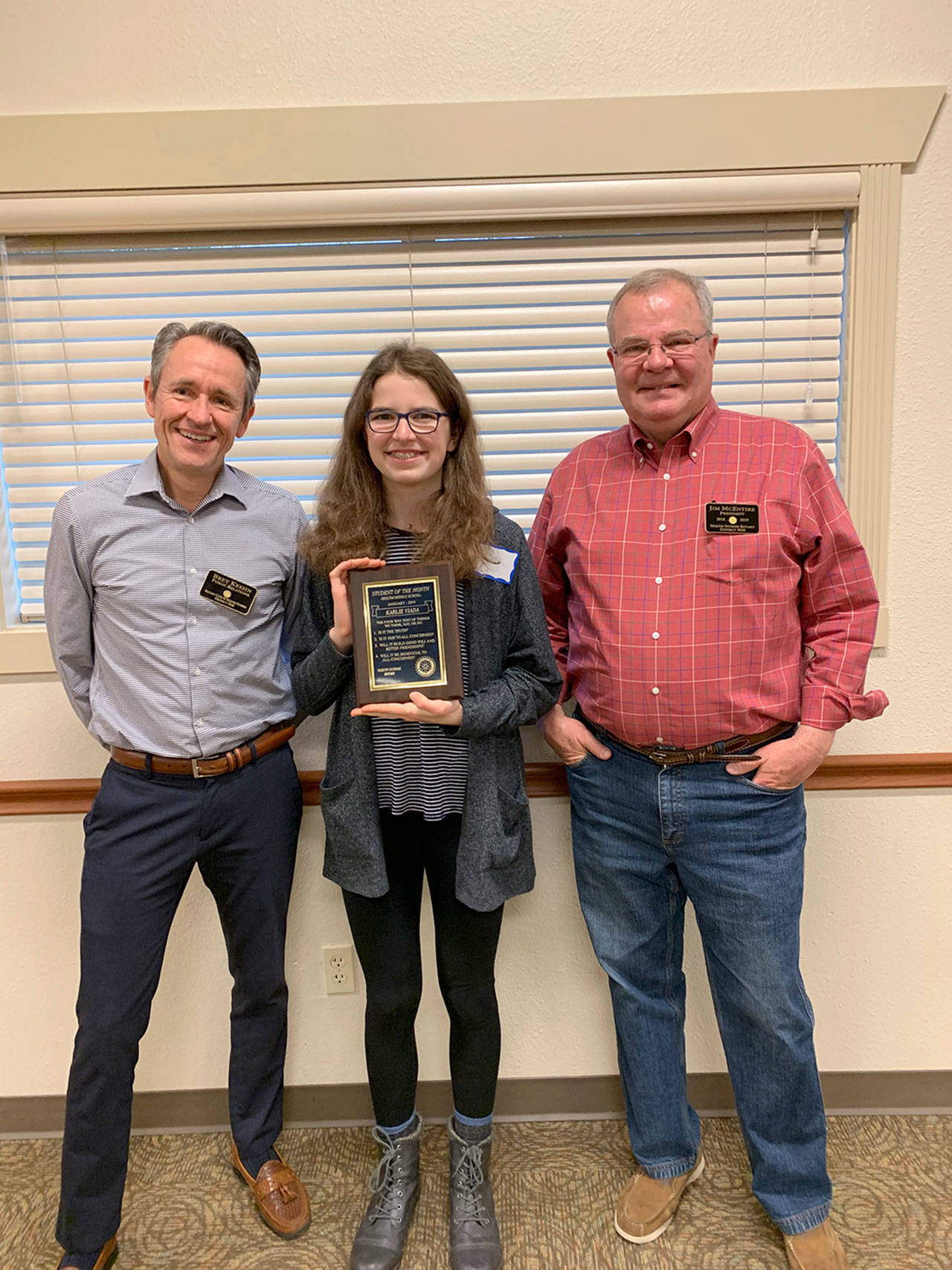 Rotary Student of the Month in Sequim