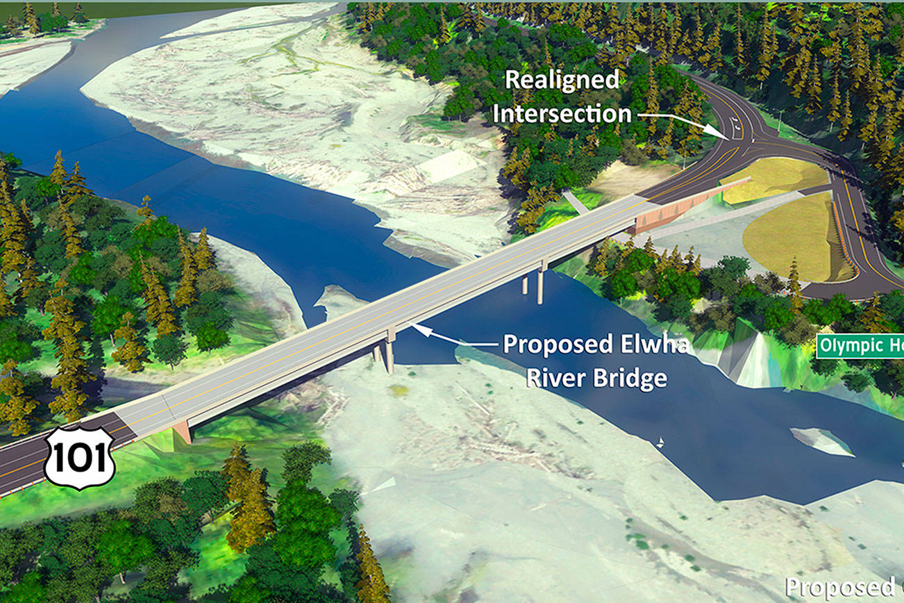 State plans to to begin construction on Elwha River Bridge replacement next year