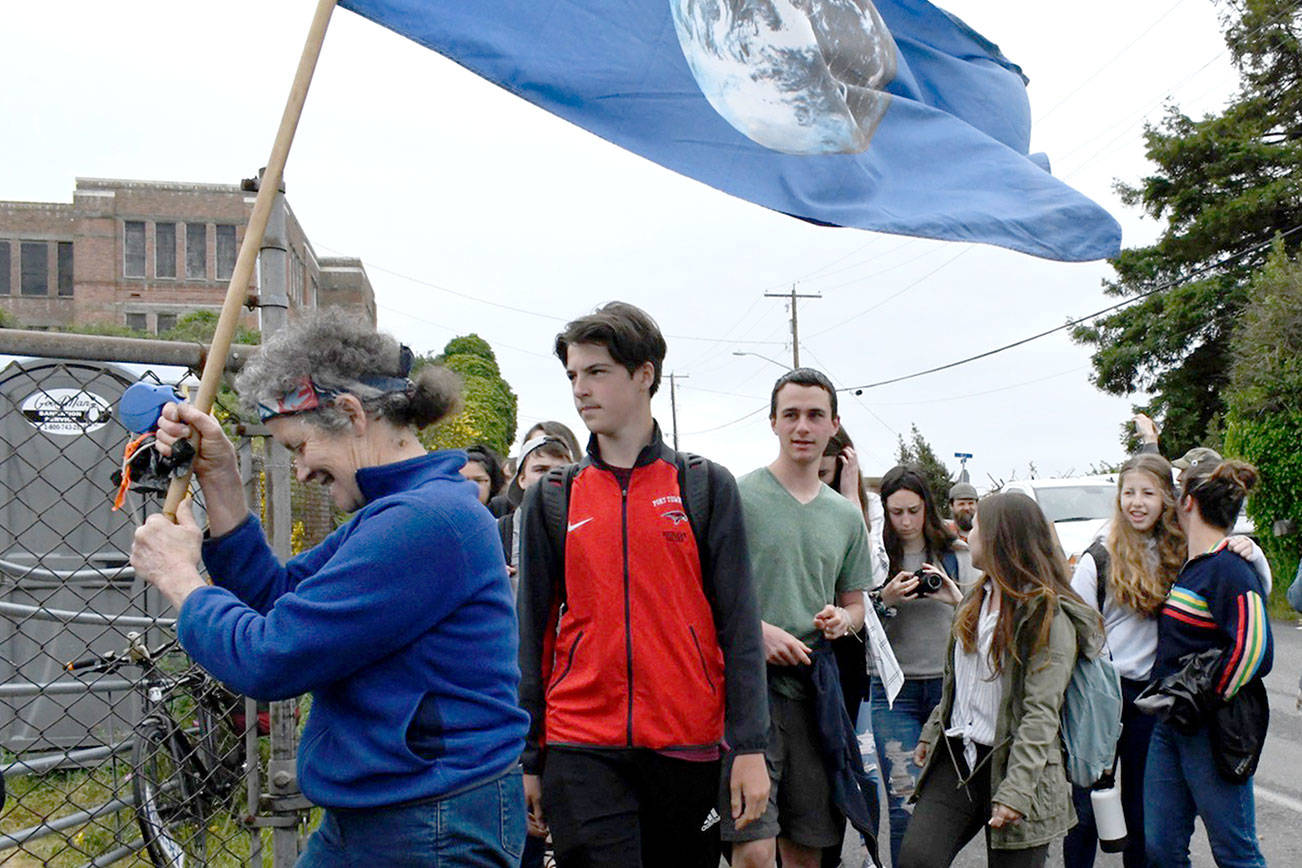 PHOTO: Planting their flag: Rally for climate change in Port Townsend