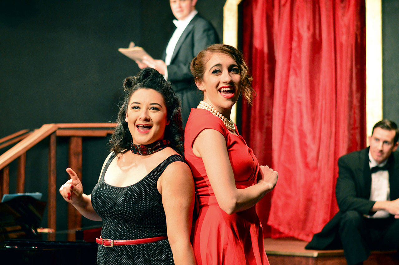 Christa Holbrook, left, and Selena Tibert bring a stash of Cole Porter songs to the Key City Playhouse this week. (Diane Urbani de la Paz)