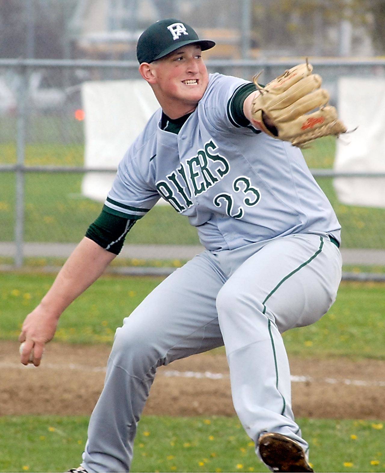 Keith Thorpe/Peninsula Daily News Port Angeles’ Brody Merritt went 8-1 with a 0.93 ERA for the 19-5 Roughriders this season.