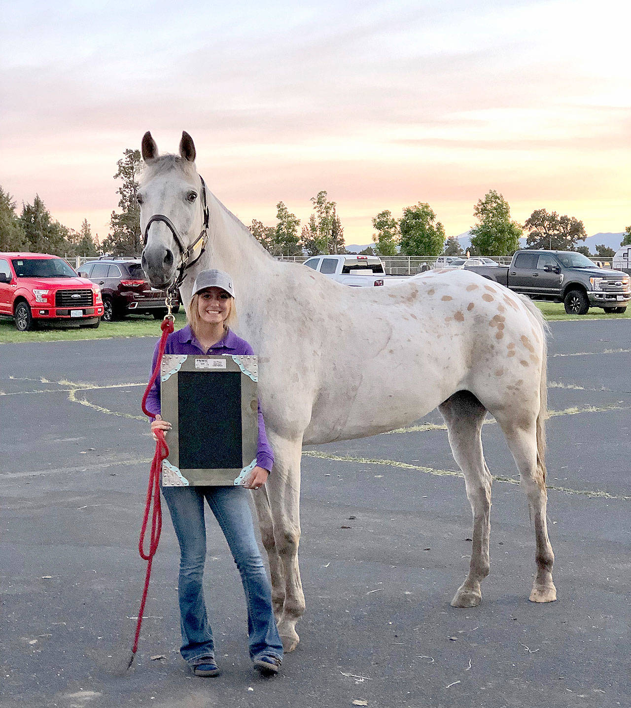 Grace Niemeyer of Sequim finished third in Hunt Seat Over Fences the Pacific Northwest Invitational championship equestrian meet held in Redmond, Ore., this weekend.