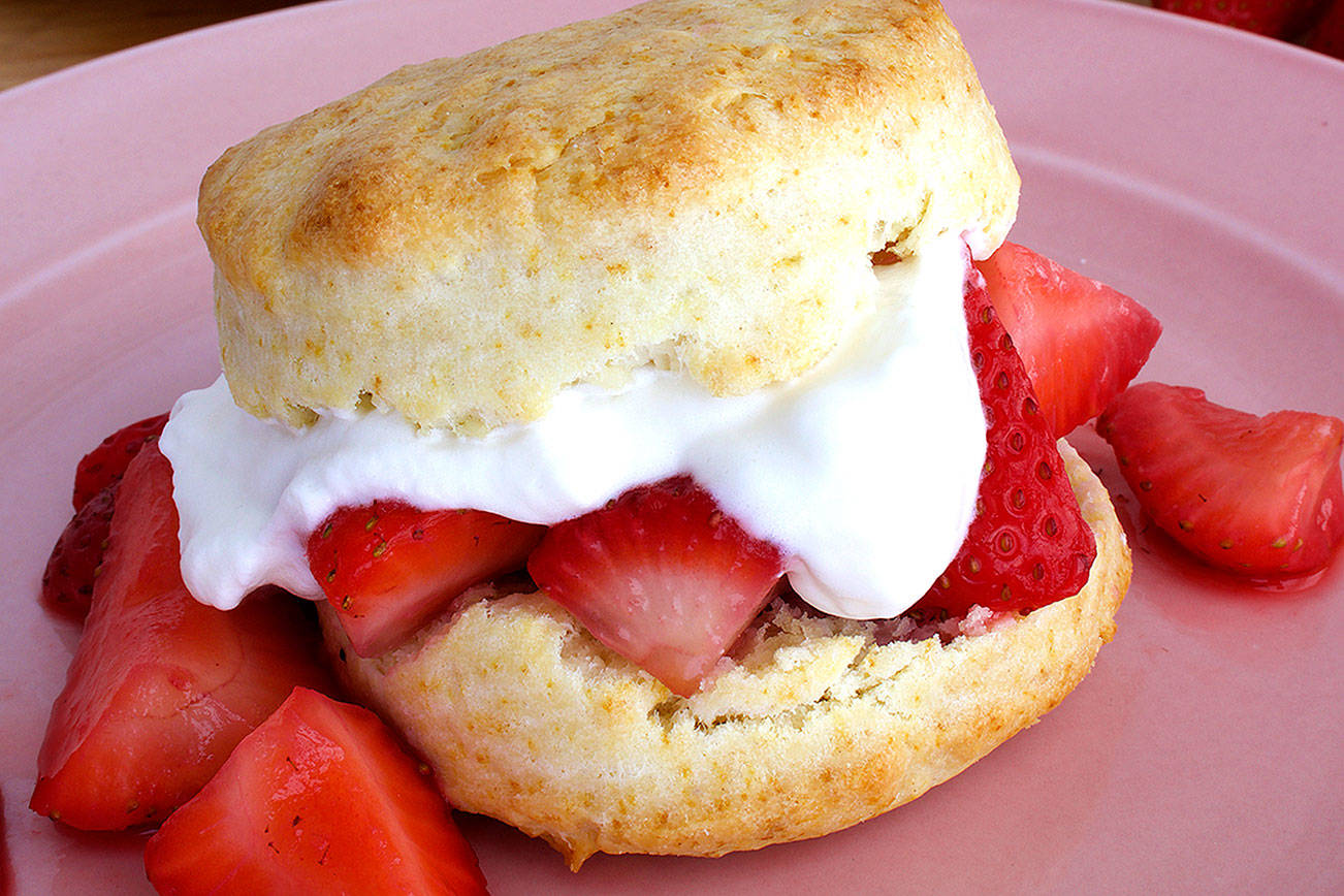Super strawberry shortcake is one of 20 recipes in “20 Recipes Kids Should Know,” a cookbook for kids by kids. (Calista Washburn)