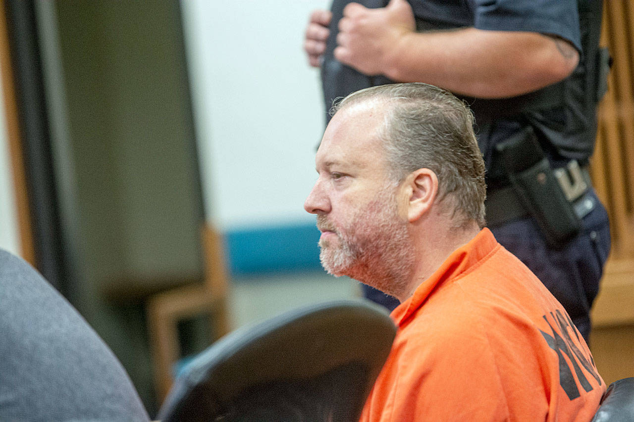 Shawn Michael Dawson, who was convicted of child rape and posession of child pornography, appeared in Clallam County Superior Court on Wednesday after prison officials discovered he had received too long of a sentence. He will be allowed to withdraw his guilty plea next week. (Jesse Major/Peninsula Daily News)