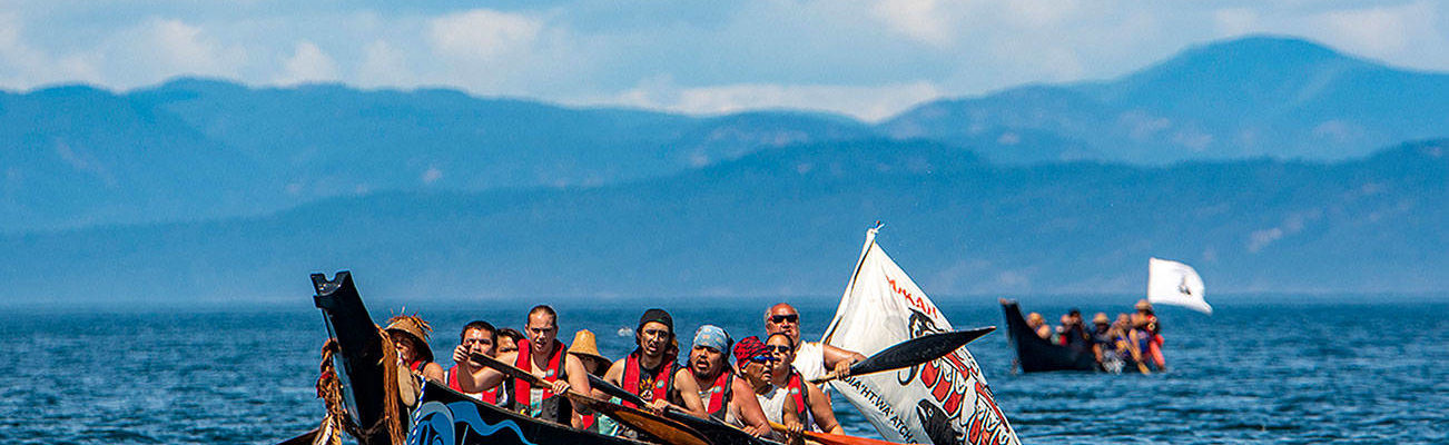 Tribes come ashore at Lower Elwha Klallam site in Paddle to Lummi