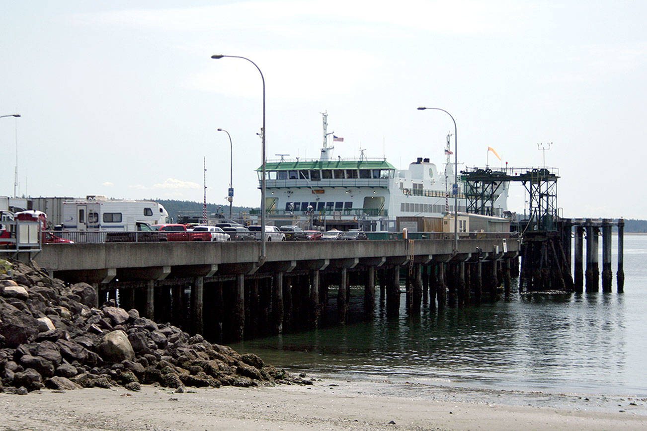 PHOTO: Low, low tides force Port Townsend-Coupeville ferry cancellations