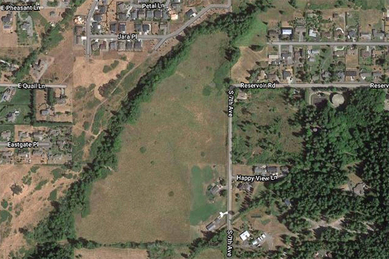 Sequim City Council has approved 97 lots for single family homes to go in off South Seventh Avenue. Prior to construction at an undisclosed time, the developer will connect South Seventh Avenue. (City of Sequim)
