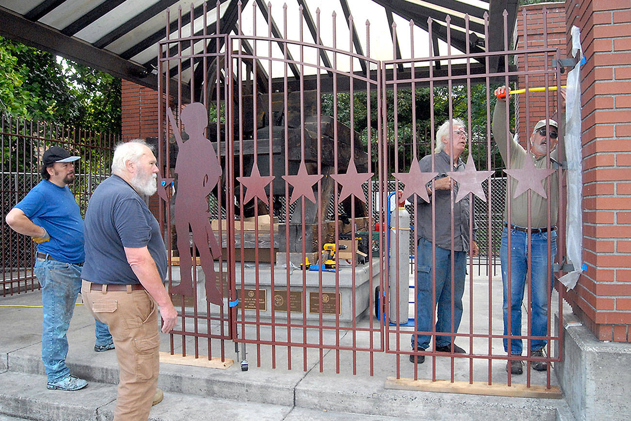 PHOTO: Gates on guard at Veterans Memorial Park in Port Angeles