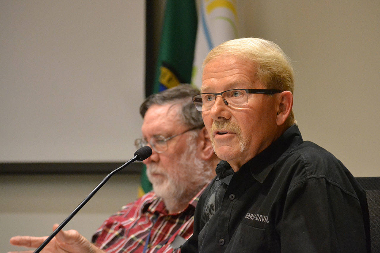 Sequim City Council member William Armacost said that a poll, whether online or in-person, gives residents an opportunity to speak on the proposed medication-assisted treatment, MAT, facility. (Matthew Nash/Olympic Peninsula News Group)