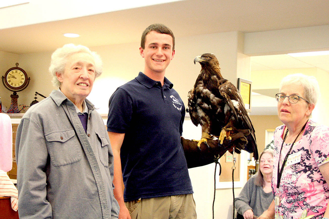 PHOTO: Port Townsend seniors meet golden eagle