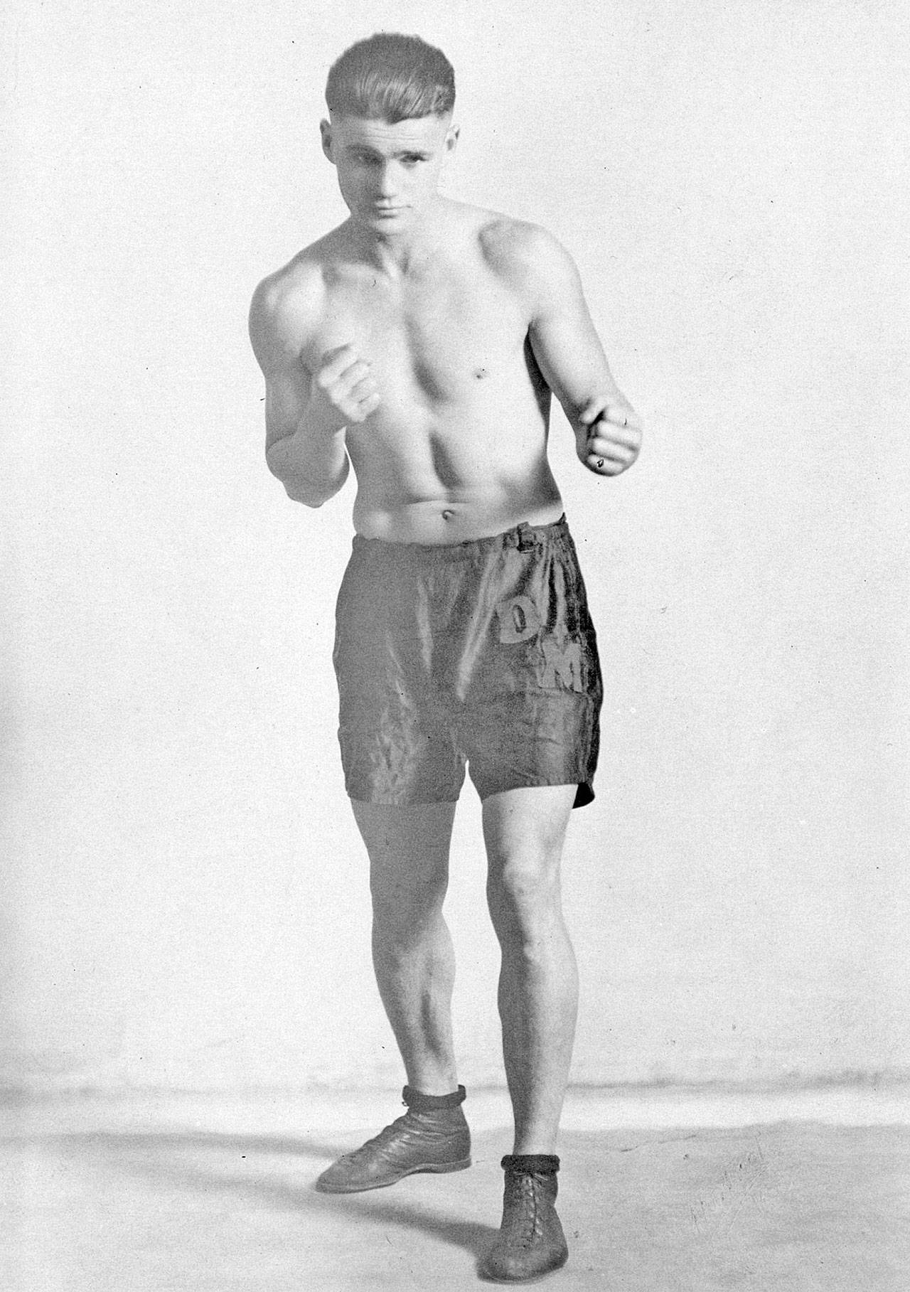 Danny Mathews’ promotional boxing photo from 1923. (John McNutt collection)