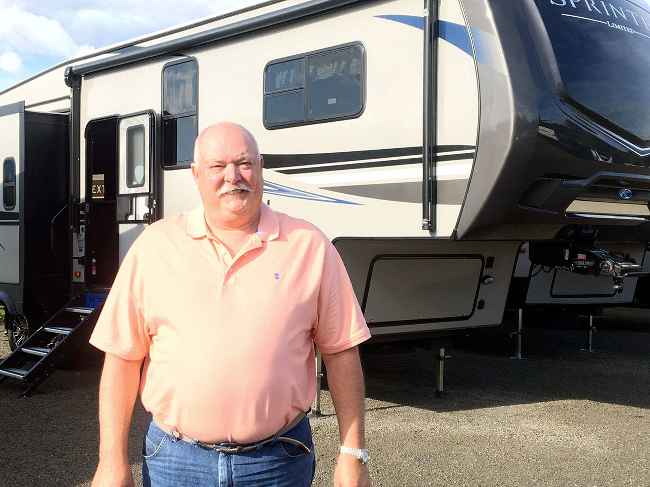 M.J. Whipple is the new sales manager at the Sequim location of Clear Creek RV Center.