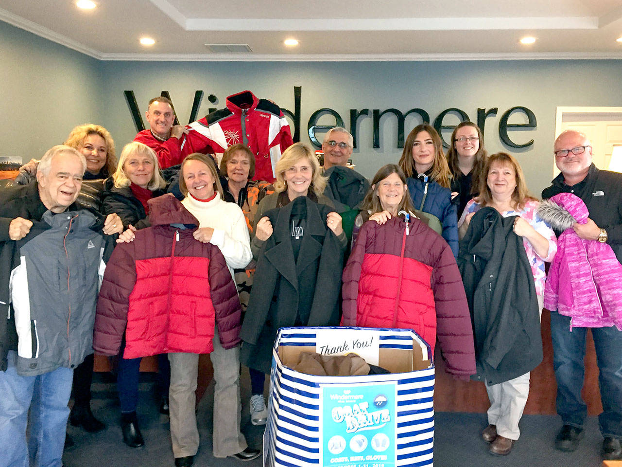 Windermere Real Estate offices collect 415 coats for people in need