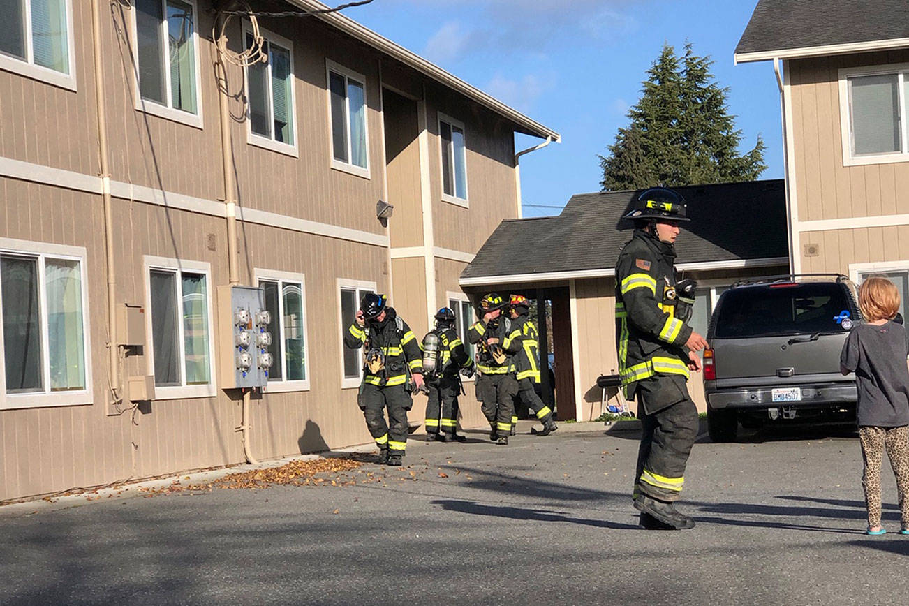 Sprinkler quickly douses apartment fire in Port Angeles