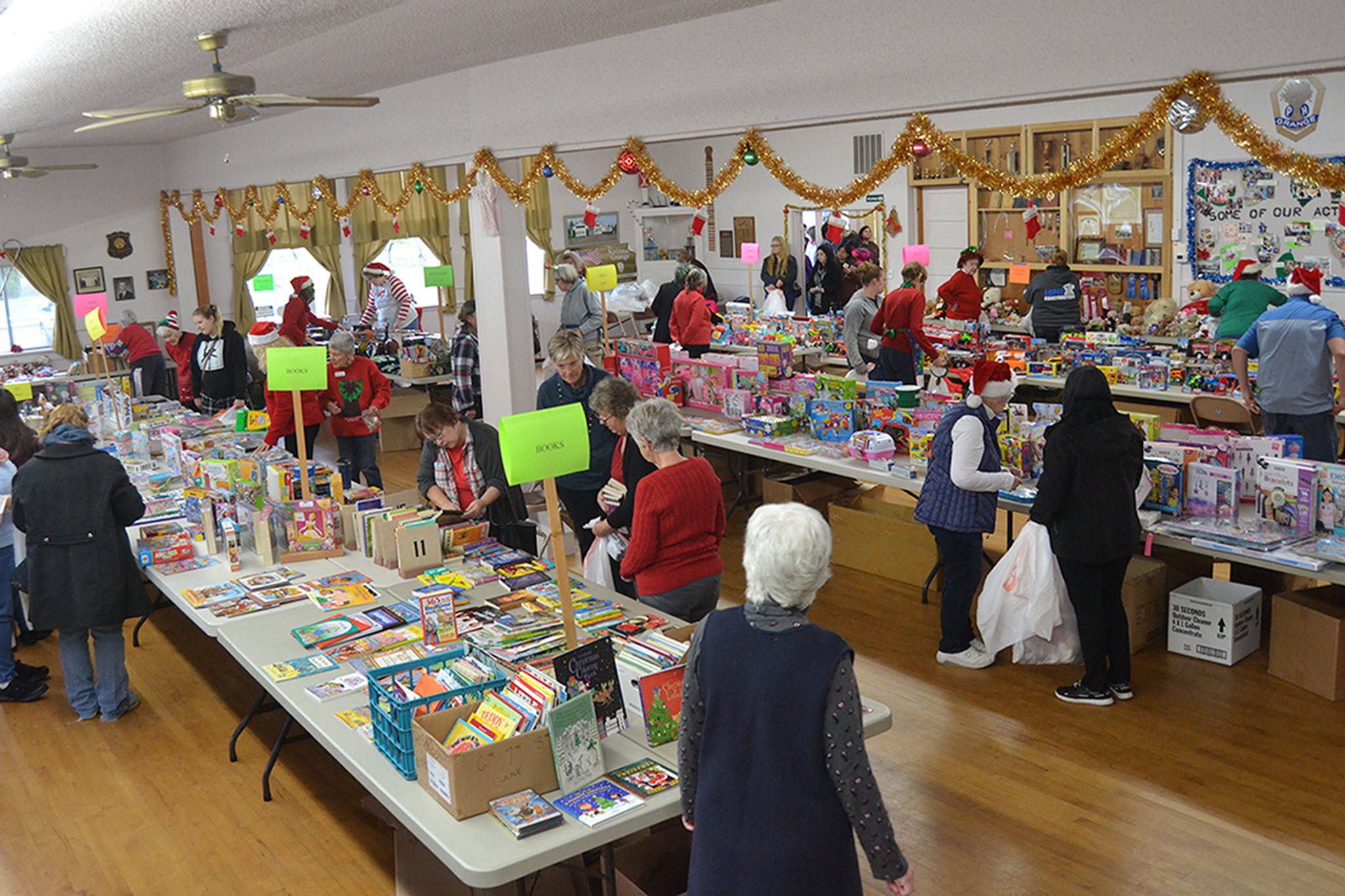 Organizers for Toys for Sequim Kids estimate about 300 children received toys, games and more for Christmas. (Matthew Nash/Olympic Peninsula News Group)