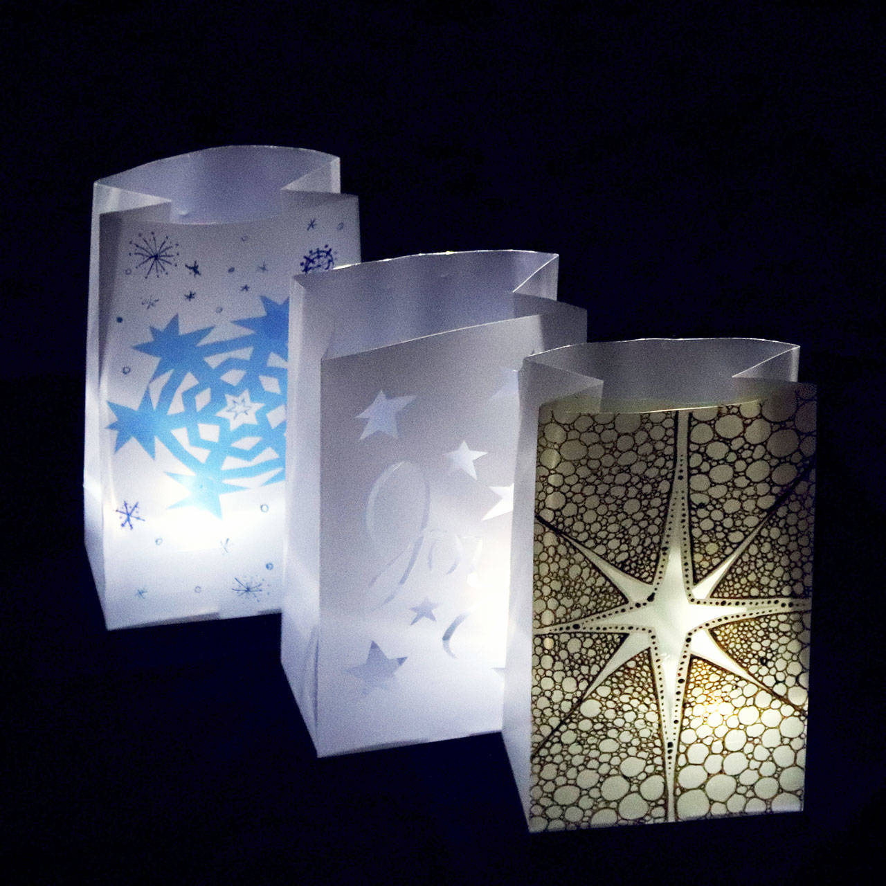 Adults, teens and children 5 and older are invited to make luminarias at the Port Angeles Fine Arts Center this evening. (Sarah Jane/Port Angeles Fine Arts Center)