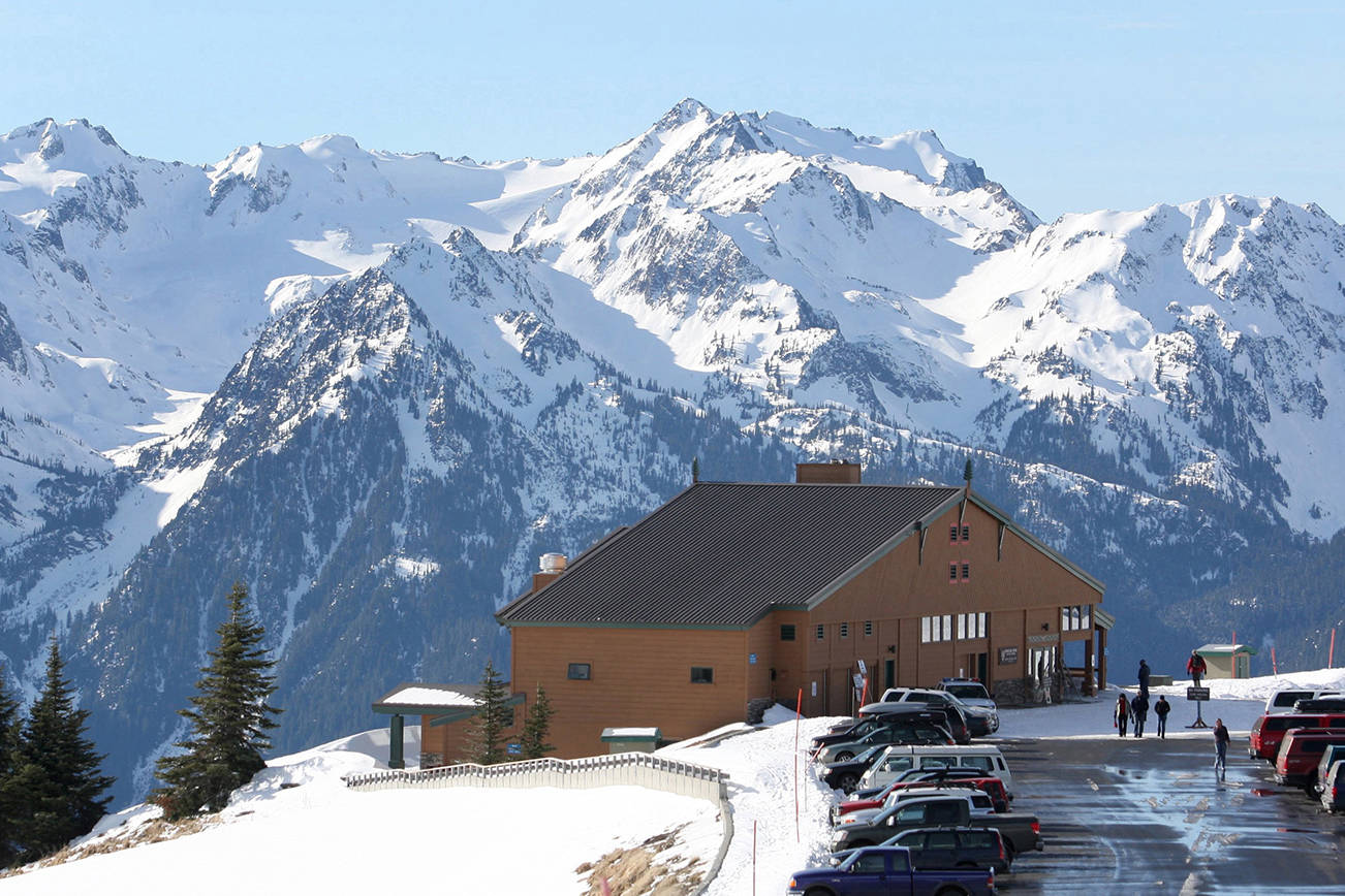 The Hurricane Ridge Visitor Center (elevation 5,242) in Olympic National Park is about a 17 mile drive from Port Angeles and offers a snack bar, gift shop and is where groups meet up for snow shoe tours. (Ken Lambert/Seattle Times/MCT)