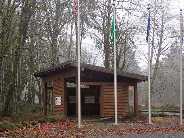 The Nikolai Memorial on Upper Hoh Road.