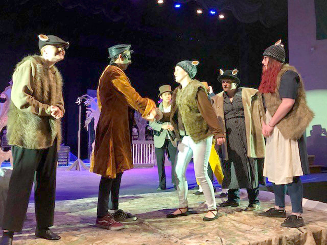 Weasels are among the characters performed in this weekend’s ‘Wind in the Willows’ at Port Angeles High School.