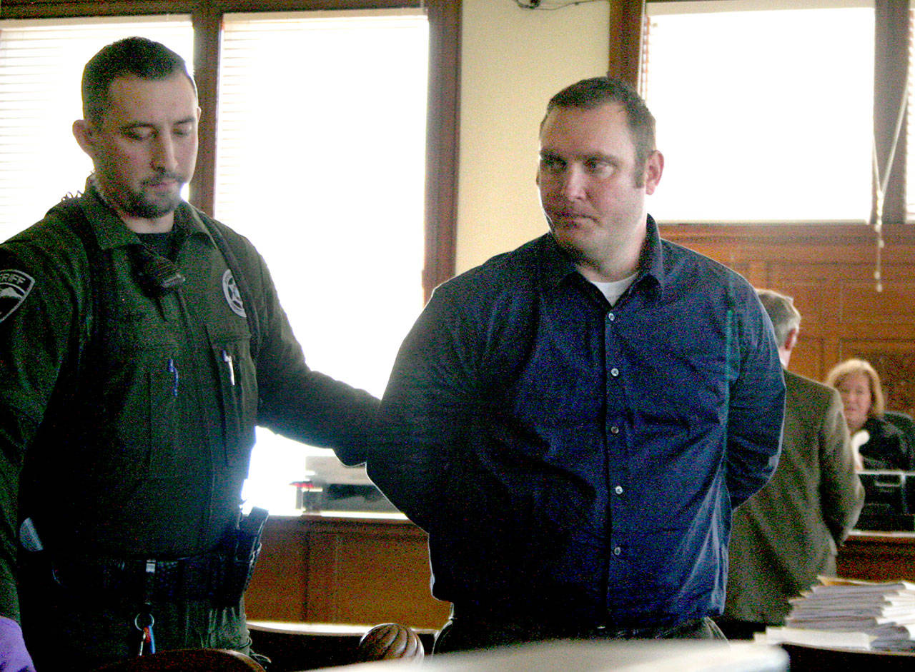 A mistrial has been declared in Jefferson County Superior Court in the Net Nanny case involving David Lee Sprague, 35, of Sequim. (Brian McLean/Peninsula Daily News)