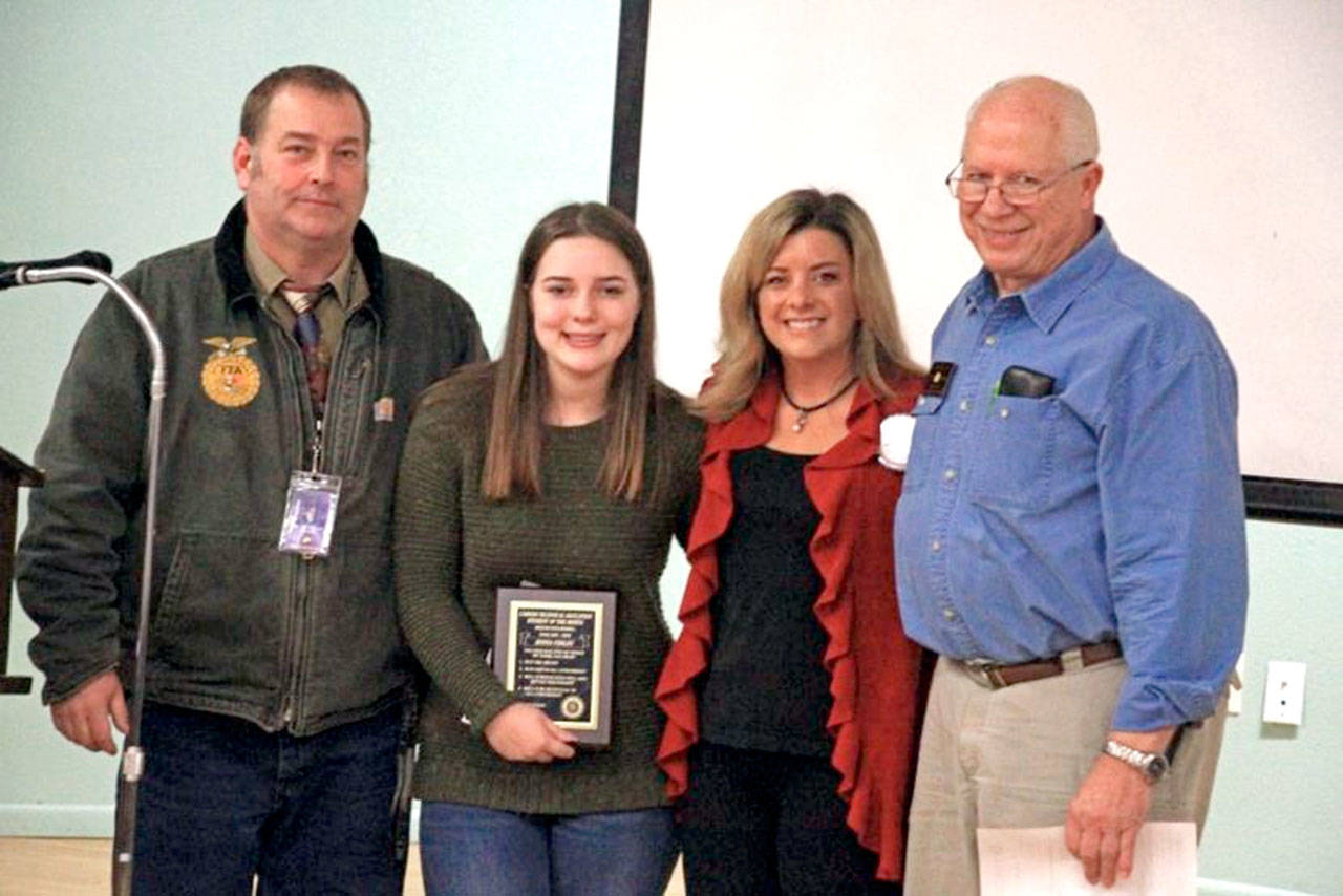 Sequim Sunrise Rotary names student of the month