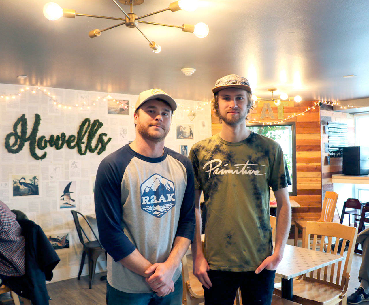 Mike and Steve Howell of Howell’s Sandwich Co. will offer the “PT Special,” a free meal for those who might be struggling for food during school cancellations and unemployment due to COVID-19. (Ken Park/Peninsula Daily News)