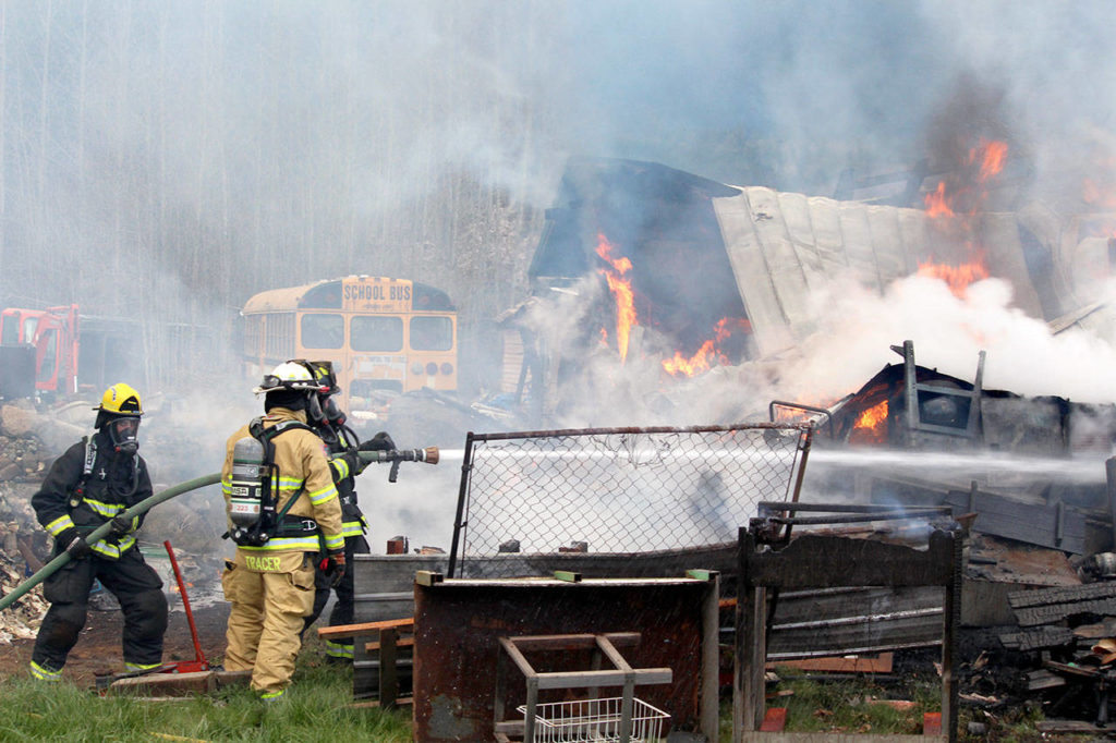 UPDATED STORY Fire destroys home in Quilcene Peninsula Daily News