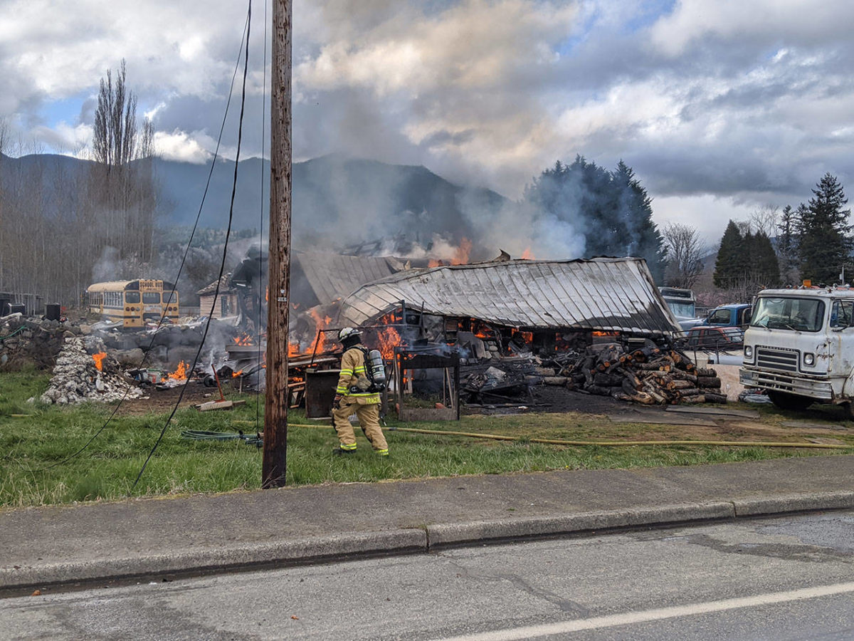 UPDATED STORY Fire destroys home in Quilcene Peninsula Daily News