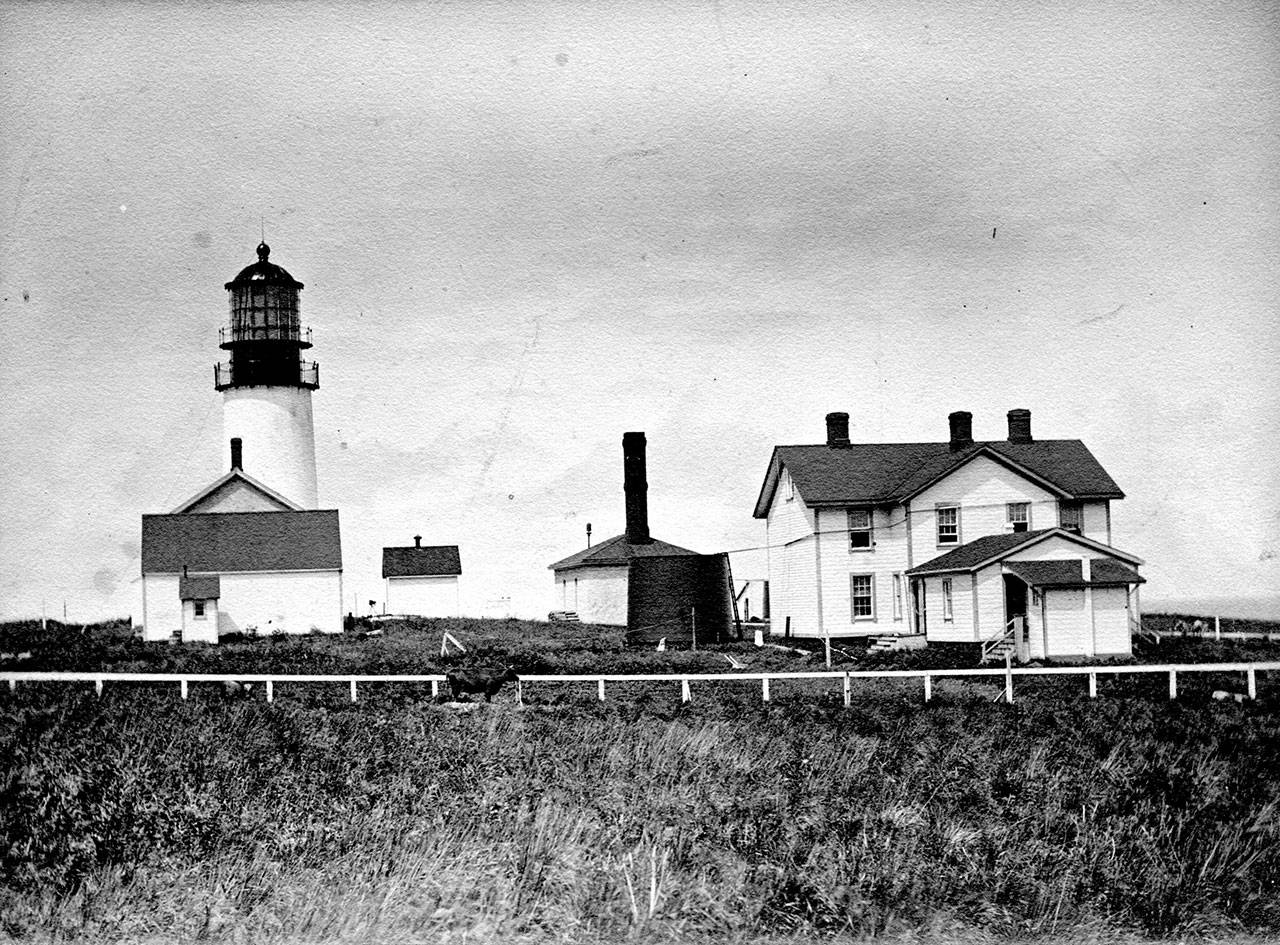 Samuel Gay Morse/John McNutt collection Tatoosh Lighthouse circa 1900.