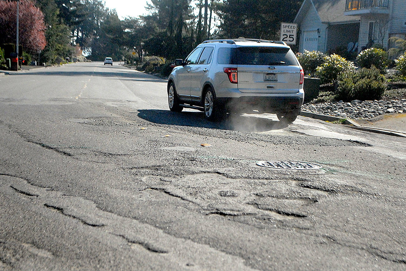 Port Angeles asphalt repairs begin