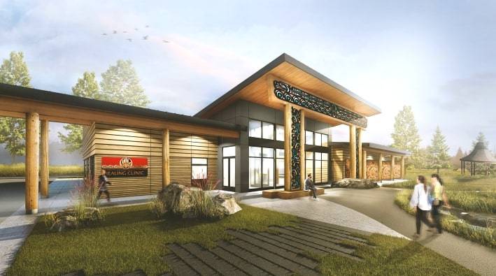 Sequim city staff must complete an application for a medication-assisted treatment clinic, pictured in this artist’s rendering, by May 26. (Jamestown S’Klallam Tribe)