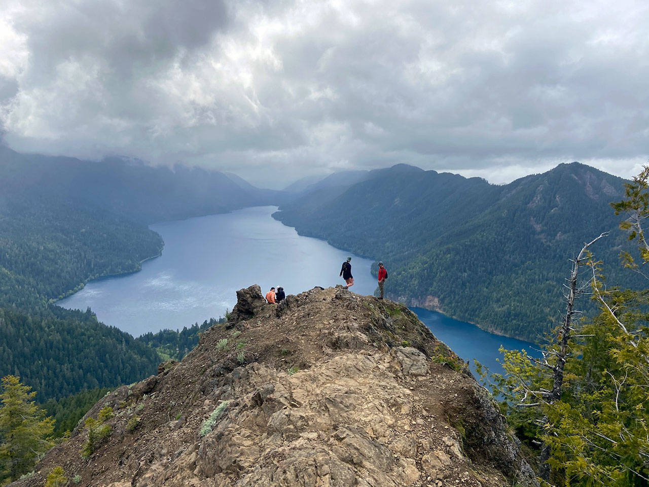 Lake Crescent is seen from Mount Storm King on Friday, May 22, 2020. (Rob Ollikainen/Peninsula Daily News)