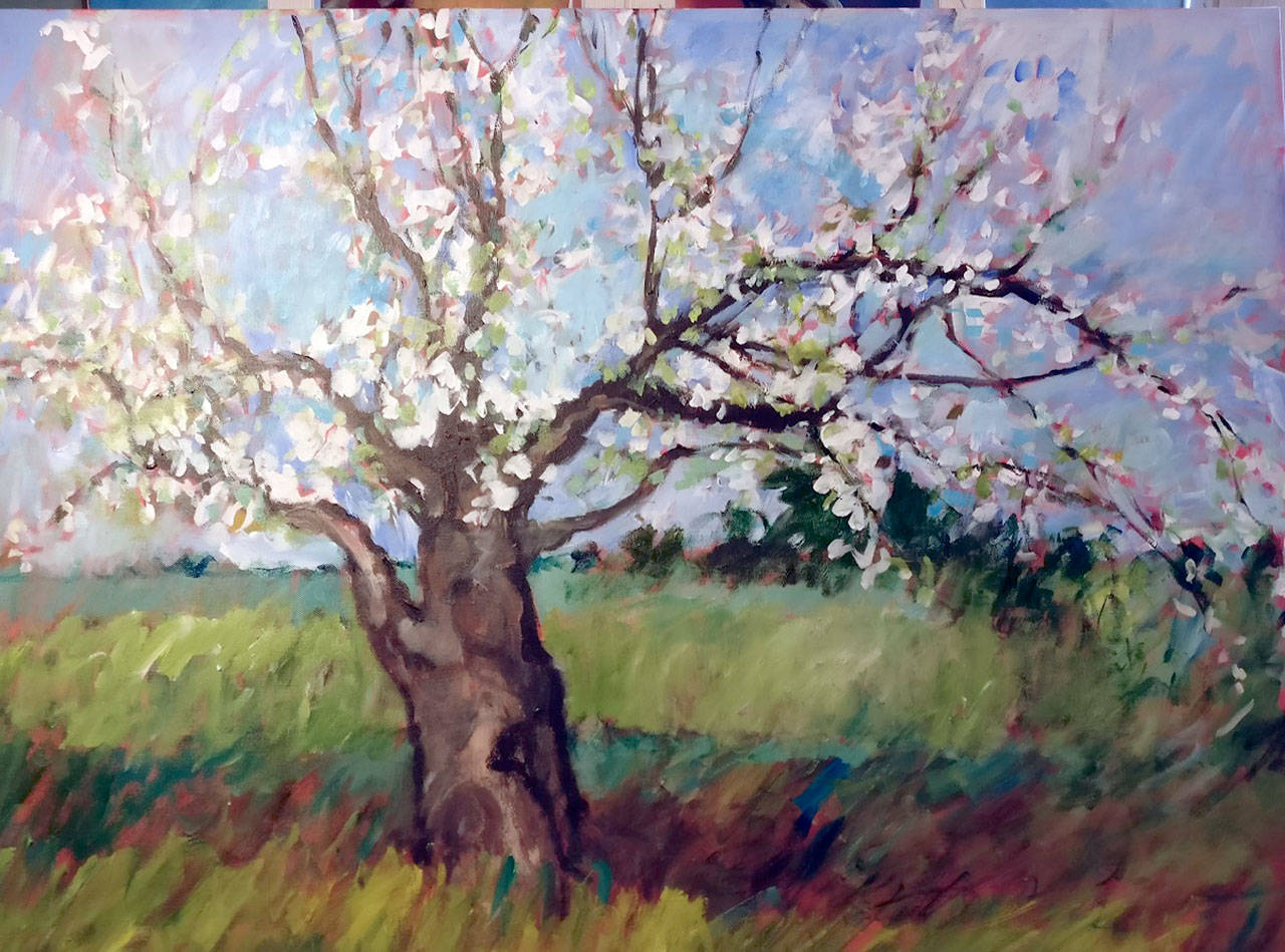“Cherry Tree” is another of Lynne Armstrong’s paintings that will be on display.