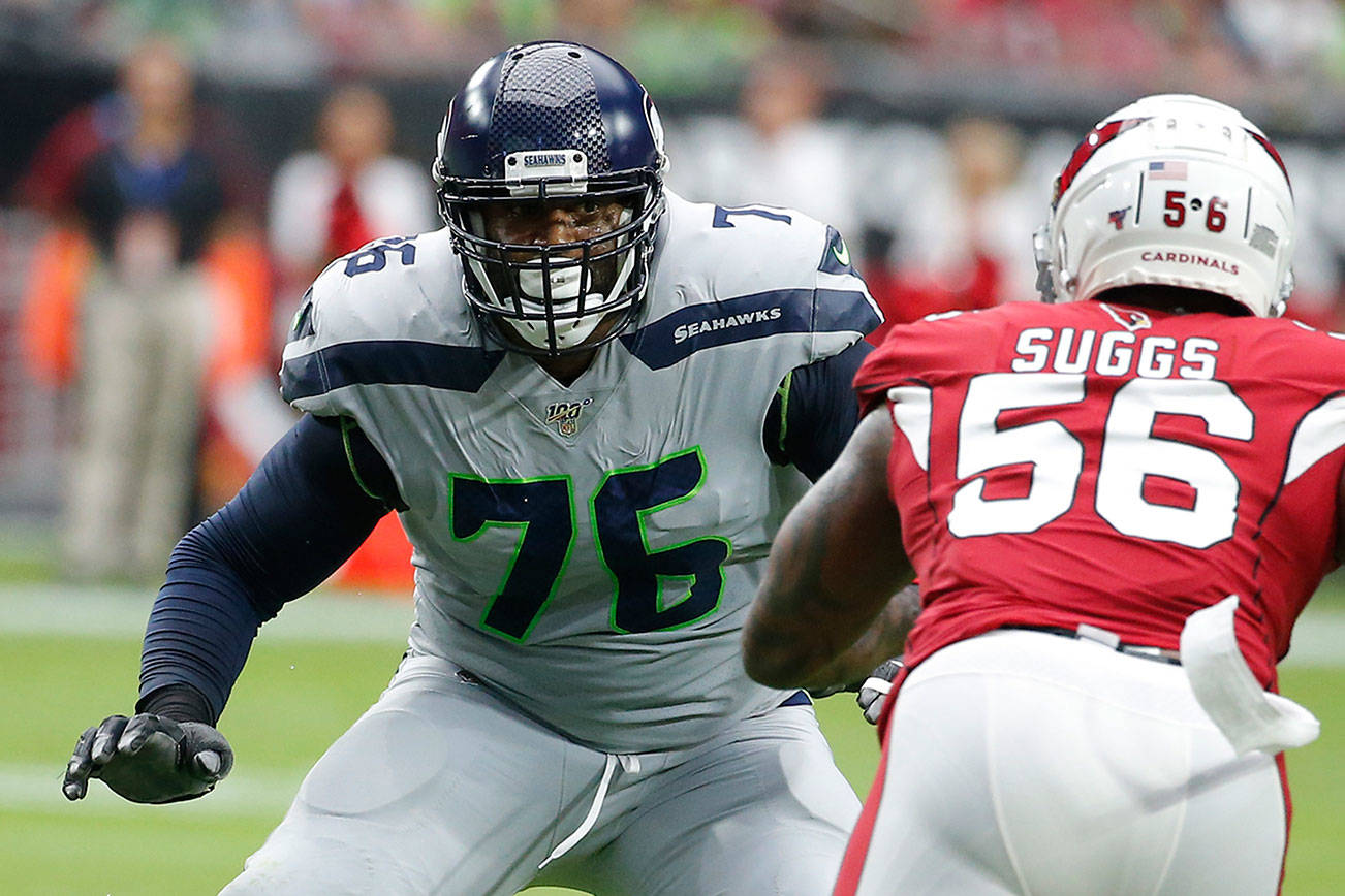 SEAHAWKS: OT Duane Brown says learning must be accelerated on new-look offensive line