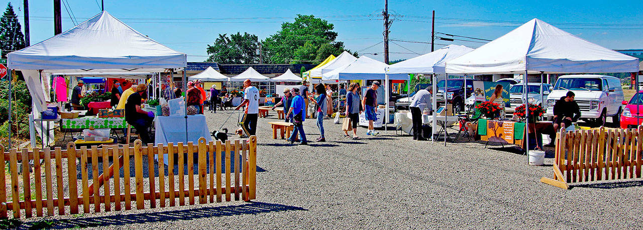 The Chimacum Farmers Market will look a little different than it did last year, as it will require shoppers to practice social distancing and to wear face coverings. (Photo courtesy of Rodney Just)