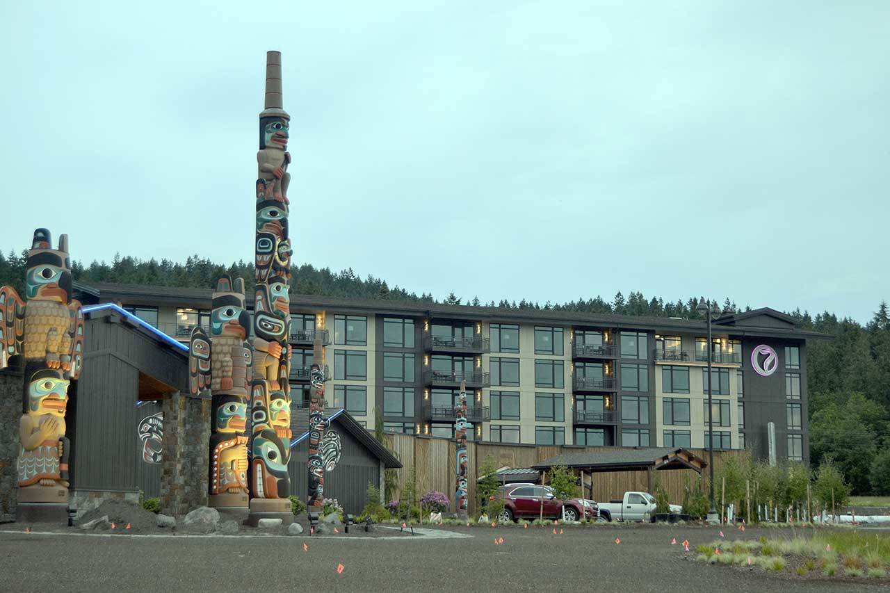 In late June, Jamestown S’Klallam Tribe’s leaders plan to connect the new hotel and its other businesses to the City of Sequim’s sewer system after decades of discussions. (Matthew Nash/Olympic Peninsula News Group)