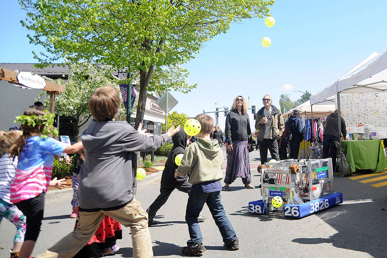 The Sequim City Council has voted to close a portion of Washington Street for the Fourth of July this year to promote business downtown similar to the Sequim Irrigation Festival’s Family Fun Day, seen here in 2018. What the closure will entail is to be determined, City of Sequim staff said. (Michael Dashiell/Olympic Peninsula News Group)