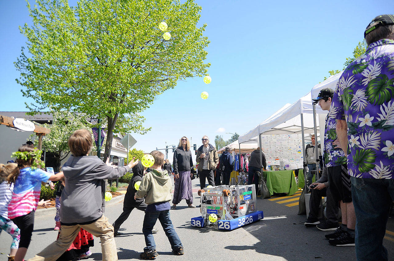 The Sequim City Council has voted to close a portion of Washington Street for the Fourth of July this year to promote business downtown similar to the Sequim Irrigation Festivals Family Fun Day, seen here in 2018. What the closure will entail is to be determined, City of Sequim staff said. (Michael Dashiell/Olympic Peninsula News Group)