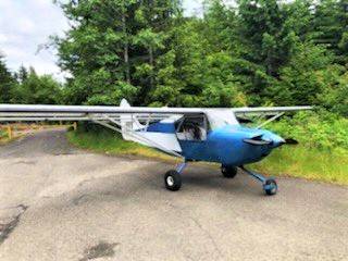 This airplane landed on U.S. Highway 101 about 8 miles north of Forks late Sunday afternoon. (Washington State Patrol)