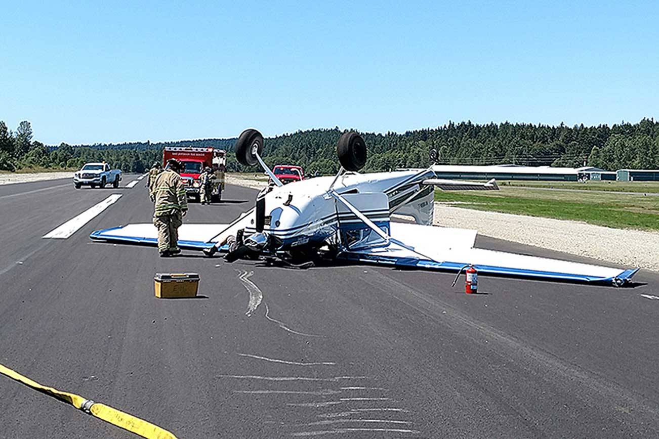 No injuries after plane flips on Jefferson County runway