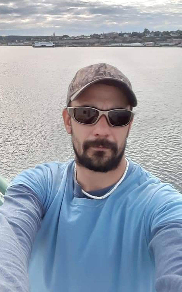 Matthew Hamilton of Port Angeles was reported missing along the Strait of Juan de Fuca on Monday night. (Photo via Facebook)