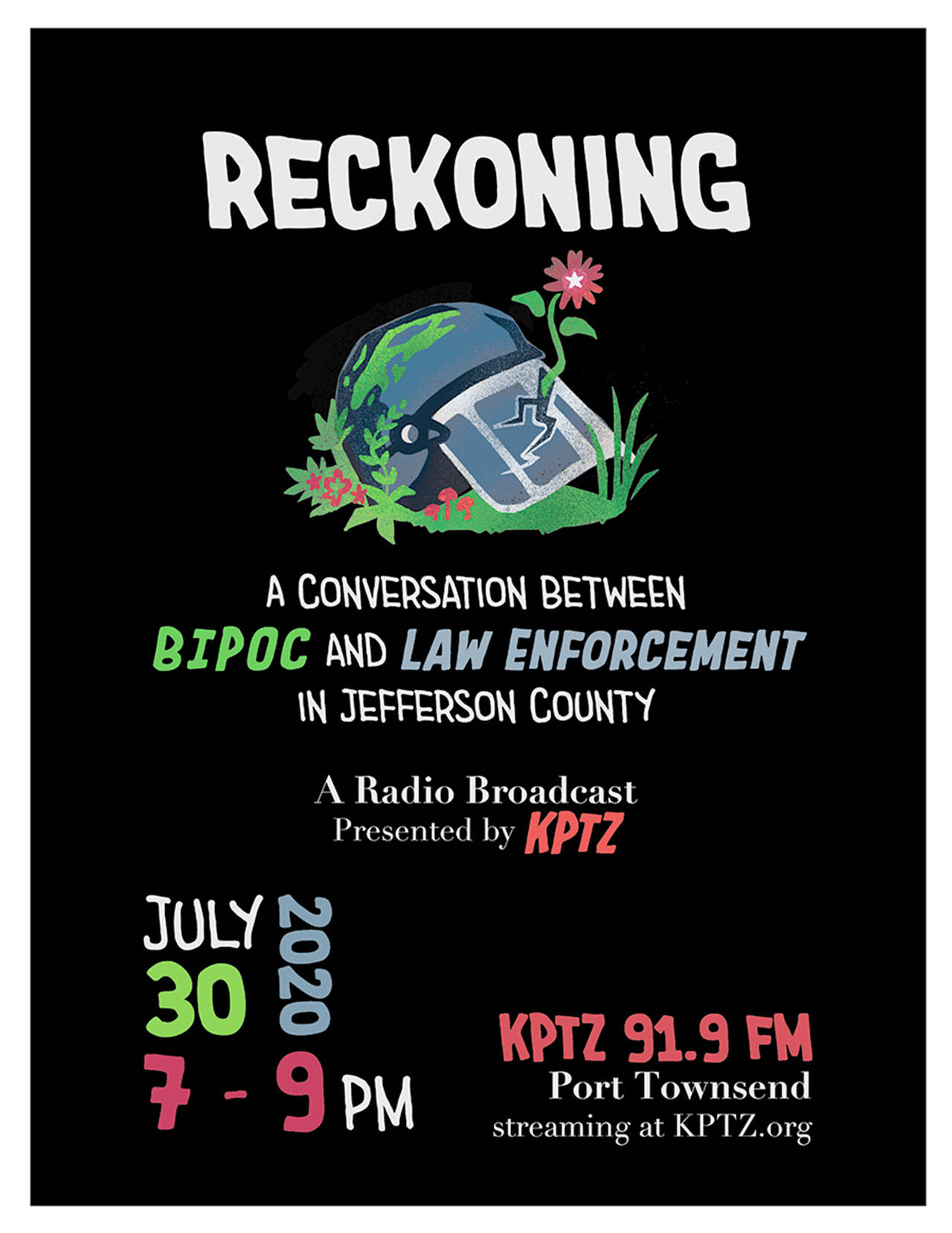 KPTZ hosted a two-hour panel discussion, via Zoom, called the Reckoning with members of the BIPOC community in Jefferson County and the Jefferson County Sheriff Joe Nole, discussing race and the justice system in the county.
